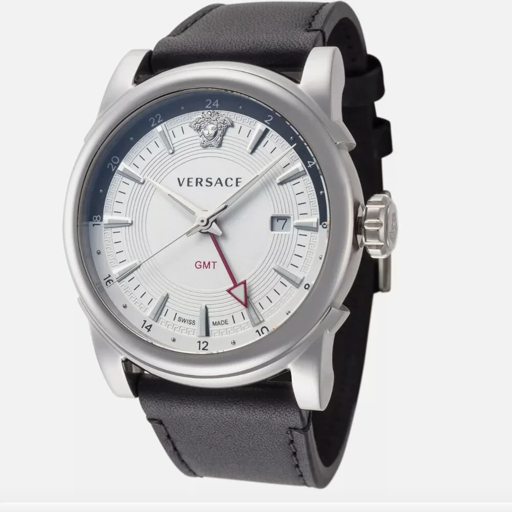 Versace Men's GMT Silver Watch - Picture 1 of 4